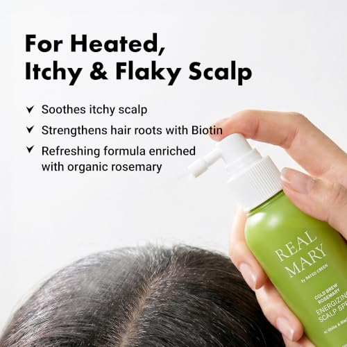 Biotin Hair Growth Spray for Thinning Hair - Scalp Revitalizer with Rosemary & Ginger