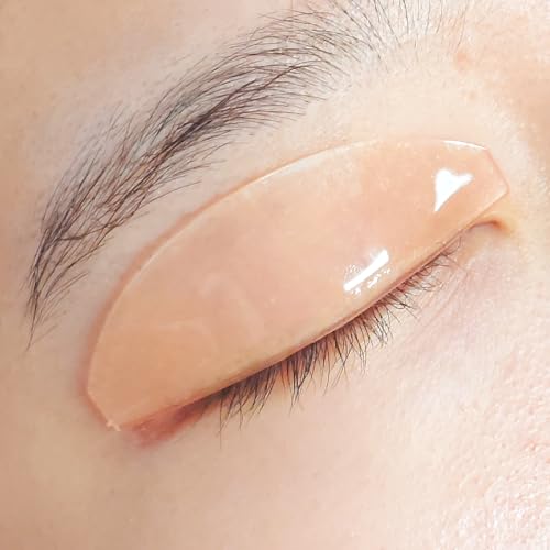 PERMANIA Lash Lift Pads Softening, 4Pcs Professional Korean Lash Lift Self Sticky & Ultra Thin for No.1 Perm Lotion (Orange)