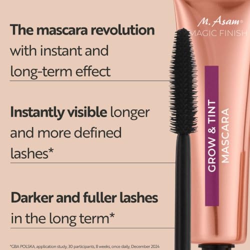 Black Grow & Tint Mascara with Lash Serum - Long, Voluminous Lashes