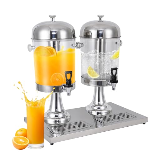 4.4 Gallon Stainless Steel Beverage Dispenser for Hot and Cold Drinks - Party & Catering Use
