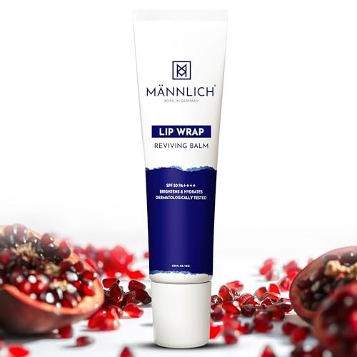 Mannlich Lip Balm For Men Lip Care With Spf 50 Pa++++ Protection - Lip Lightening For Dry & Chapped Lips - Moisturizes, Long-Lasting Hydration With 2% Kojic Acid,10 g (Pack of 1) Off White