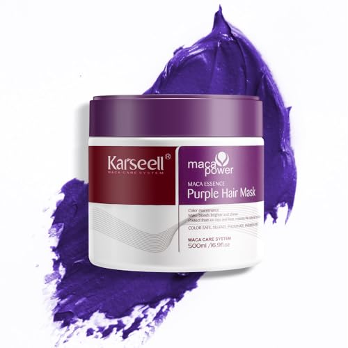 Karseell Purple Hair Mask - 16.9 oz for Bleached, Blonde & Silver Hair