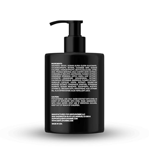 Men's Beard Shampoo - Hydrating & Softening Wash with Witch Hazel - All Skin & Beard Types - 8oz - Variation of Shampoo