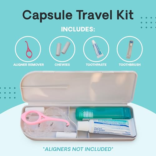 Dental Retainer Travel Case with Toothbrush & Accessories - Silicone Oral Care Kit