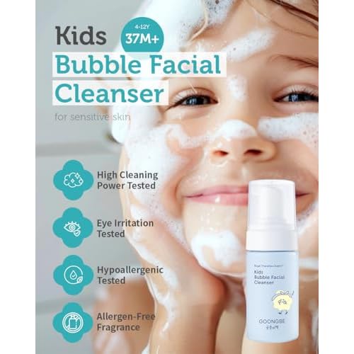 GOONGBE Kids' Bubble Facial Cleanser + Kids' Barrier Cream Bundle