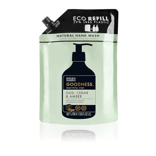 Multicolor Baylis & Harding Natural Hand Wash Refill Pouch 33.8 fl oz - Pack of 4