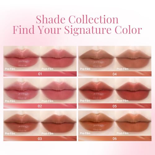 CARSLAN Stay Locked Lip Tint, Quick-Dry Long Lasting Transfer Proof Matte Lip Stain, Moisturizing Glow-Boosting Lightweight Lipstick (02)