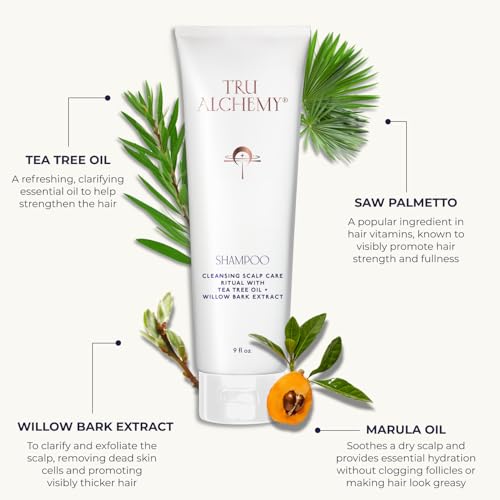 Tru Alchemy Hair Growth Shampoo with Tea Tree & Peppermint Oil - 9 Fl Oz