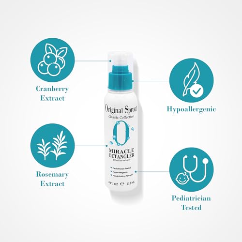Original Sprout Miracle Detangler, Leave-In Conditioner Treatment for All Hair Types, 4 oz. Bottle