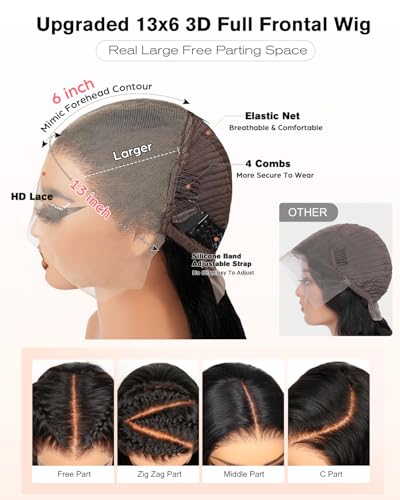 Tunfinished 13x6 HD Lace Bob Wig Human Hair 10 Inch Pre-Plucked Natural Straight Short Wig
