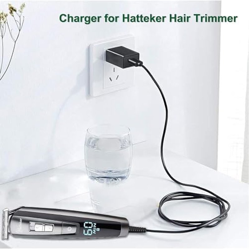 5V Trimmer Charger compatible with Hatteker RFC-588 RFC-598 RFC-690 RFC-692 RFC-696 RSCX-9598 RSCX-7568 Cordless Hair Trimmer Pro Hair Clippers Beard Trimmer & Electric Shaver Razor.