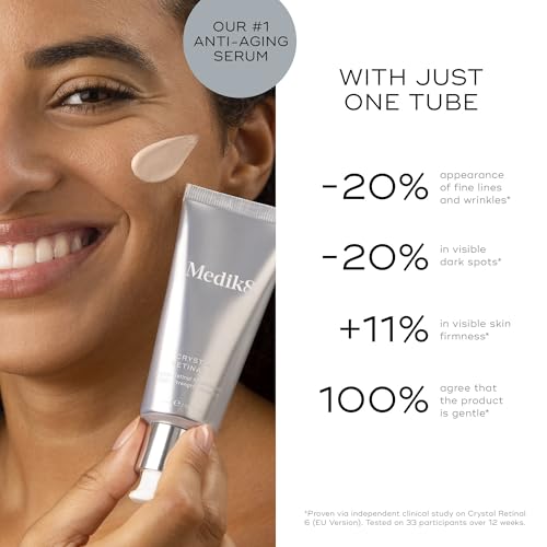 Medik8 Crystal Retinal 3 Night Serum - Firming Face Serum with Hyaluronic Acid & Vitamin E - 1 oz - Variation of THIS listing