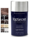 Top Secret Hair Thickening Fibers Refill - Light Brown, Regular - Natural & Undetectable Hair Filler for Men & Women