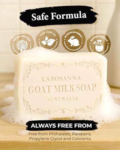 Australian Goat Milk Moisturizing Soap 6.35oz Family Pack of 8 - Natural Skincare