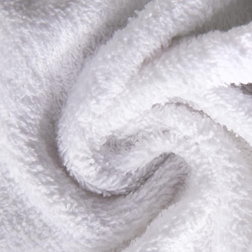 Luxury Cotton Washcloths 24 Pack - 12x12 Inch Spa-Quality Face Towels
