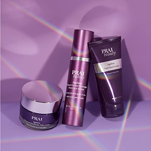 Night Crème - PRAI Ageless Night Hand Cream for Dry & Cracked Hands, Vegan, Paraben-Free, 2.7 Fl Oz