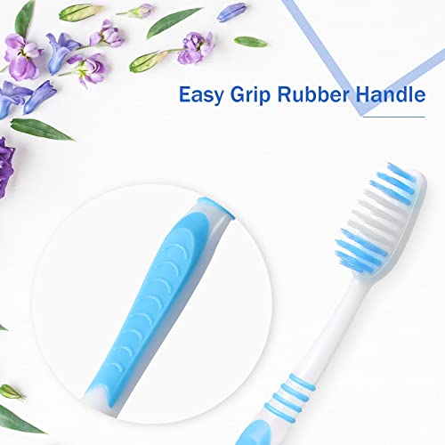 250 Pack Soft Bristle Travel Toothbrushes - Individually Wrapped Multi-Color Set (Honeydak)