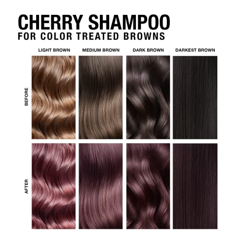 Cherry Color Depositing Shampoo for Faded Red Hair 8.5 Oz - Hydrating & Brightening