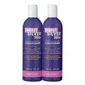 Silver Color-Enhancing Hair Conditioner for Gray & Blonde Hair - 2 Pack 12oz