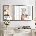 KOCUUY Black Bathroom Mirror 24x48 Inch Rectangle Wall Mirror for Over Sink, Modern Decor