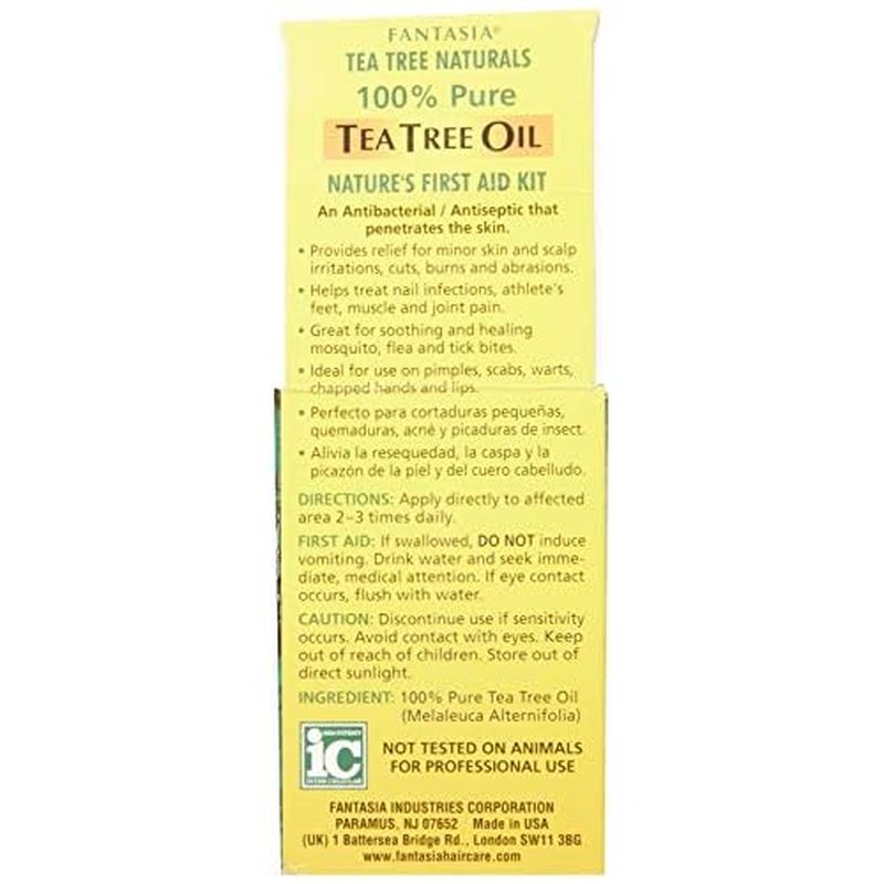 Fantasia Tea Tree Naturals 100% Pure Tea Tree Oil 1 Oz