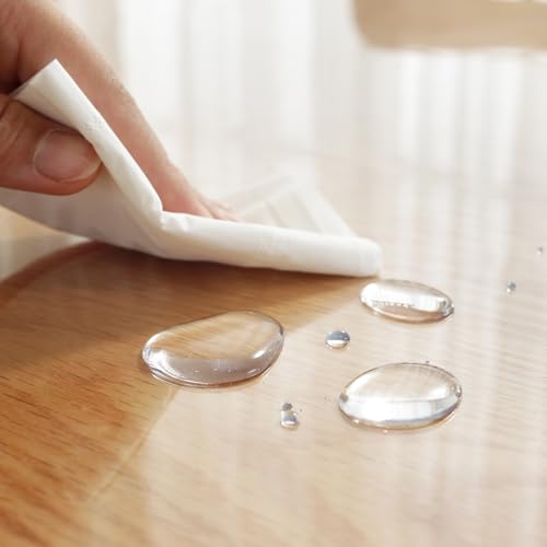 LovePads Clear 2mm Thick Plastic Table Cover Protector 46 x 84 Inch - Rectangular