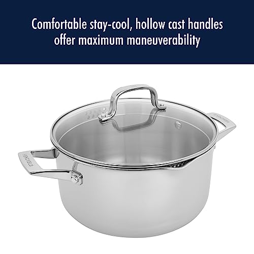 Henckels Clad H3 6-Quart Stainless Steel Dutch Oven - Induction Compatible