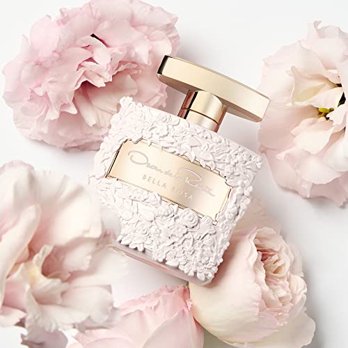 Oscar de la Renta Bella Rosa EDP Perfume for Women 1.7 Fl Oz - Floral Woody Musk Fragrance