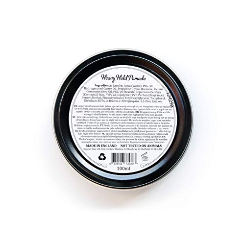 Heavy Hold Men's Hair Pomade Duo - High Shine, Oil-Based Styling Gel