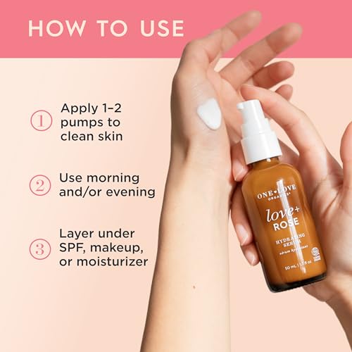 Hydrating Face Serum with Hyaluronic Acid & Organic Rose Extract - 50ml
