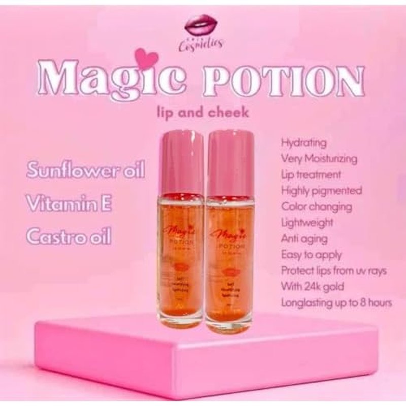 Cris Cosmetics MAGIC POTION Color Changing Lip Gloss, 10ml