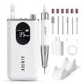 AIRSEE Cordless Nail Drill G7 White - Professional Rechargeable Manicure Tool