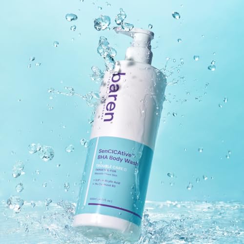 Baren Salicylic Acid Body Wash - Sensitive Skin Korean Cleanser 16.9oz - Variation 1