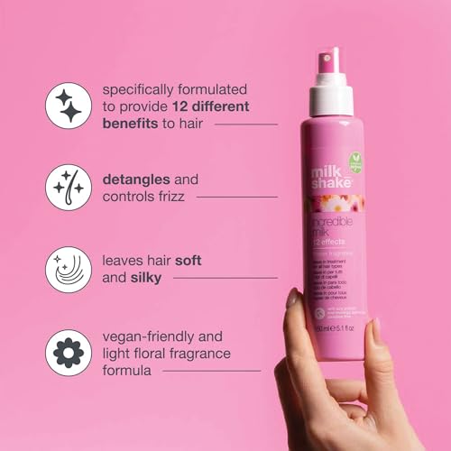 Milk Shake Flower Incredible Milk Leave-In Hair Treatment - 12 Benefits, 5.1 Oz