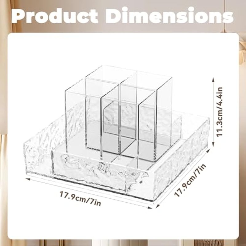 360¡Æ Rotating Makeup Organizer, Lazy Susan Countertop & Bathroom Vanity Organizer, Skincare Perfume Lipstick Organizer for Sink, Dresser, Cabinet Storage