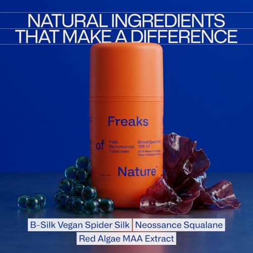 Mineral Sunscreen SPF 50, 1.7oz - Reef-Safe, Broad Spectrum UV Protection, Vegan, Water Resistant