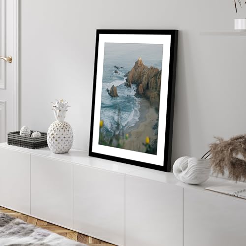 YESKAY 24x36 Black Picture Frame Set of 3 - Wall Display for Photos & Posters