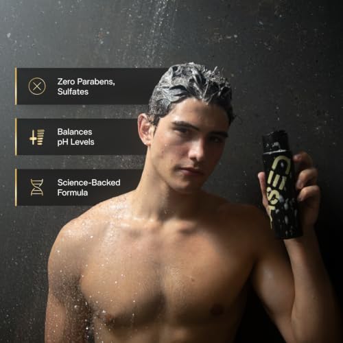 Men's Sulfate-Free Shampoo with Aloe Vera, Peppermint & Coconut Oil - 12 fl oz