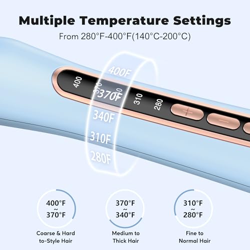 Thermal Hair Brush 1.5 Inch Barrel - Adjustable Temp, Travel Ready, Anti-Tangle Bristles