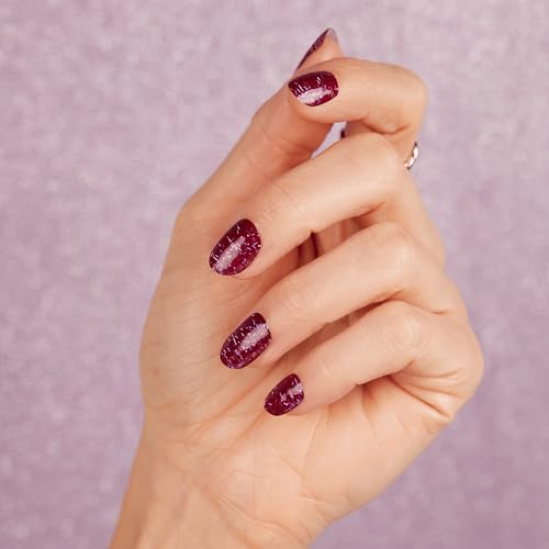 Color Street Divine Matter Nail Strips - 16 Double-Ended, Boysenberry Glitter