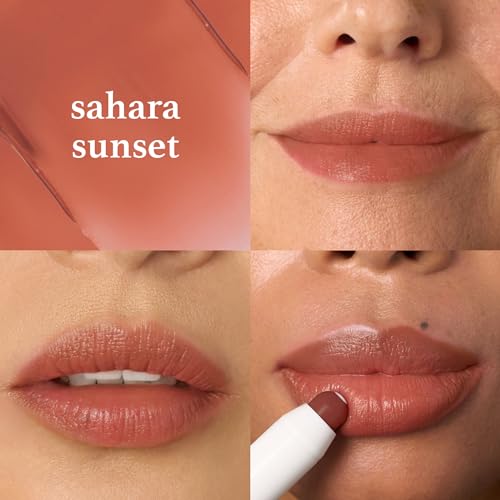 Julep It's Balm: Tinted Lip Balm + Buildable Color, Sahra Sunset & With a Trace Retractable Long-Lasting Lip Liner, Spiced Clove