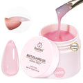 Beetles HEMA-Free Hard Gel for Nails-1.06oz 9 in 1 Jelly Pink UV/LED Lamp Cured Sculpting Stengthener Gel for Nail Extension & Nail Repair High Hardness for Manicurist Women