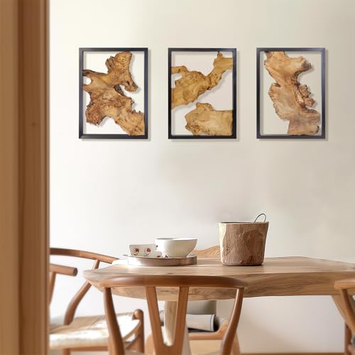Irregular Natural Wood Wall Decor - Handcrafted Rustic Wall Art for Living Room, Bedroom, Kitchen, Office