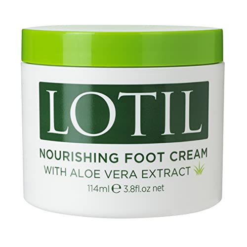 Lotil Foot Care Cream with Aloe Vera Extract for Women, 4.0 Ounce