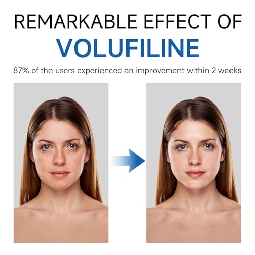 Volufiline Serum, Volufiline Serum Under Eye, Cosmetic Grade Ampoule for Improve Skin Elasticity Face Body Fine Lines Hydrating Texture, 10ml*2