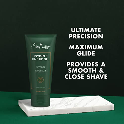 SheaMoisture Men Invisible Line Up Shave Gel for Smooth Skin 6 oz