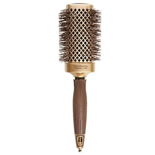 Olivia Garden NanoThermic Ceramic + Ion Square Shaper Thermal Hair Brush - Not Electrical - Professional Blowout Brush for Normal to Thick Hair
