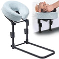 Massage Headrest for Bed with Washable Pillowcase - Light Blue, Adjustable Post-Surgery Face Cushion