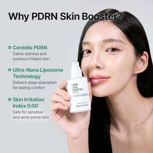 MEDITHERAPY Centella PDRN Skin Booster Serum 3.38 Fl oz - Plant-Based Face Serum for Youthful Skin