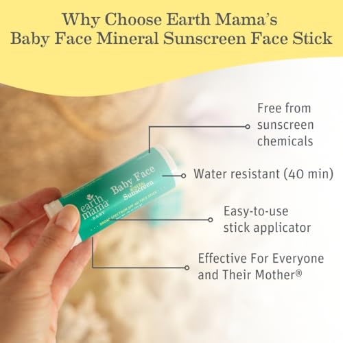 Mineral Sunscreen Stick SPF 40 for Sensitive Skin, Reef-Friendly, Water-Resistant, 3-Pack
